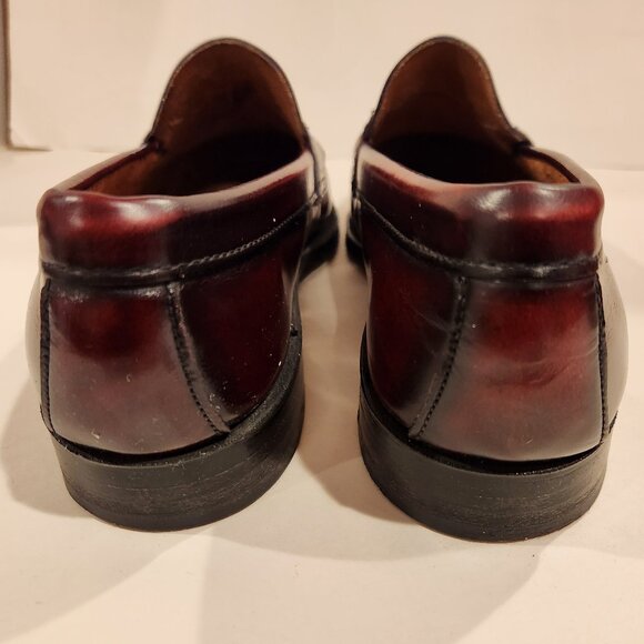 Bass Weejuns Penny Loafer Burgundy Genuine Leather *AS IS* - Picture 3 of 11